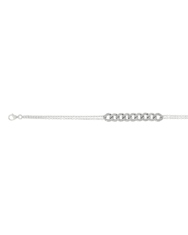 18CT W/G BRACELET MNT 1pt/36s